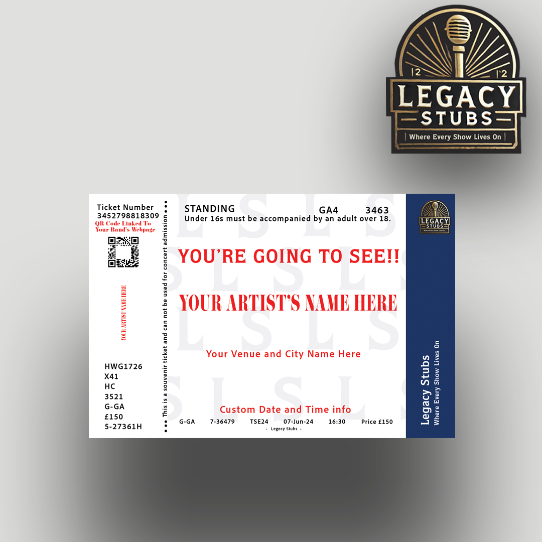 Create Your Own Custom Souvenir Ticket