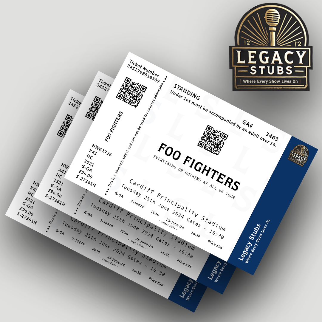 Foo Fighters Souvenir Ticket