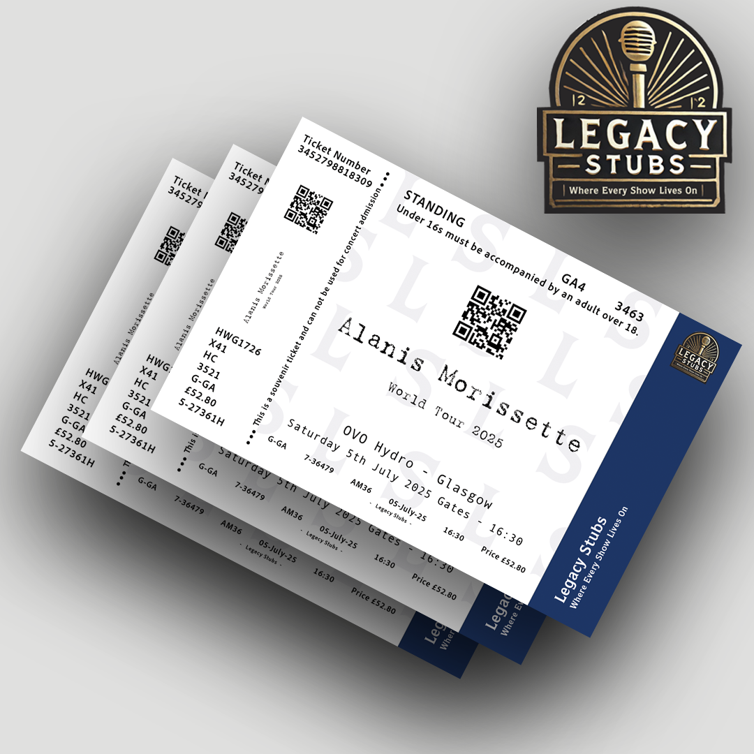 Alanis Morissette Souvenir Ticket