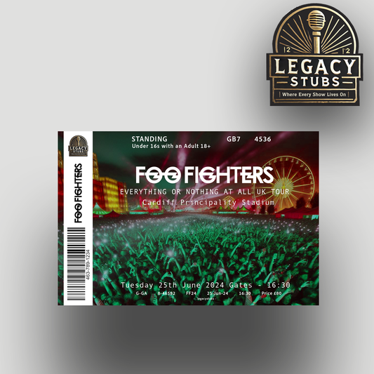 Foo Fighters Deluxe Souvenir Ticket