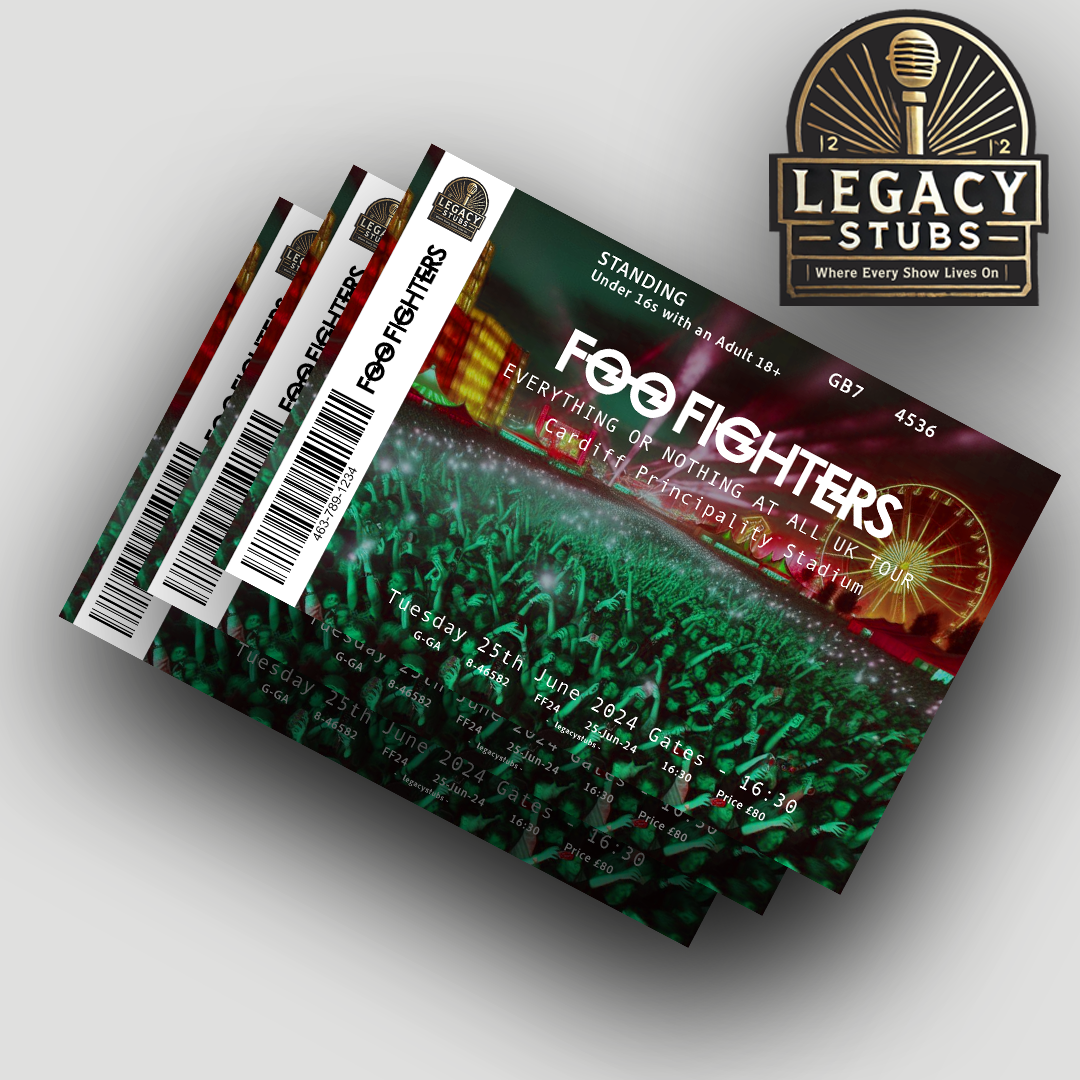 Foo Fighters Deluxe Souvenir Ticket