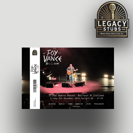 Foy Vance Deluxe Souvenir Ticket