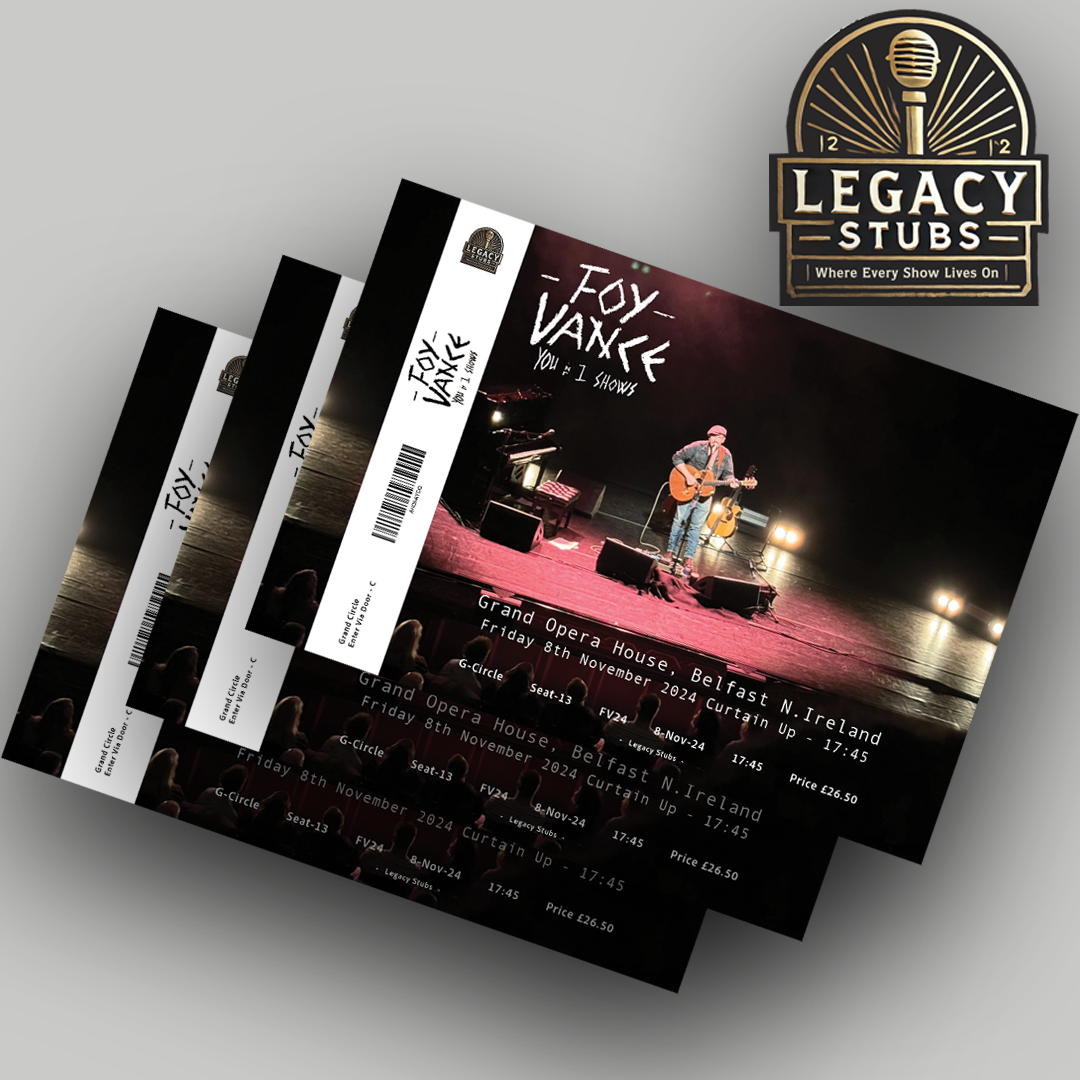 Foy Vance Deluxe Souvenir Ticket