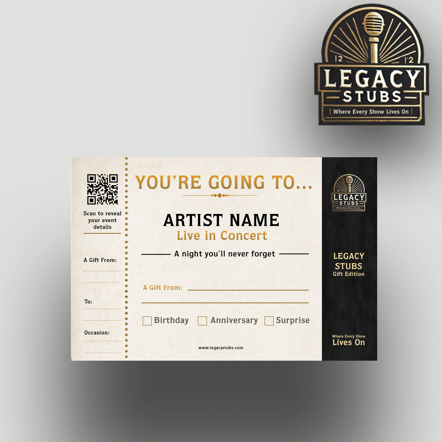 Create Your Own Custom Souvenir Ticket