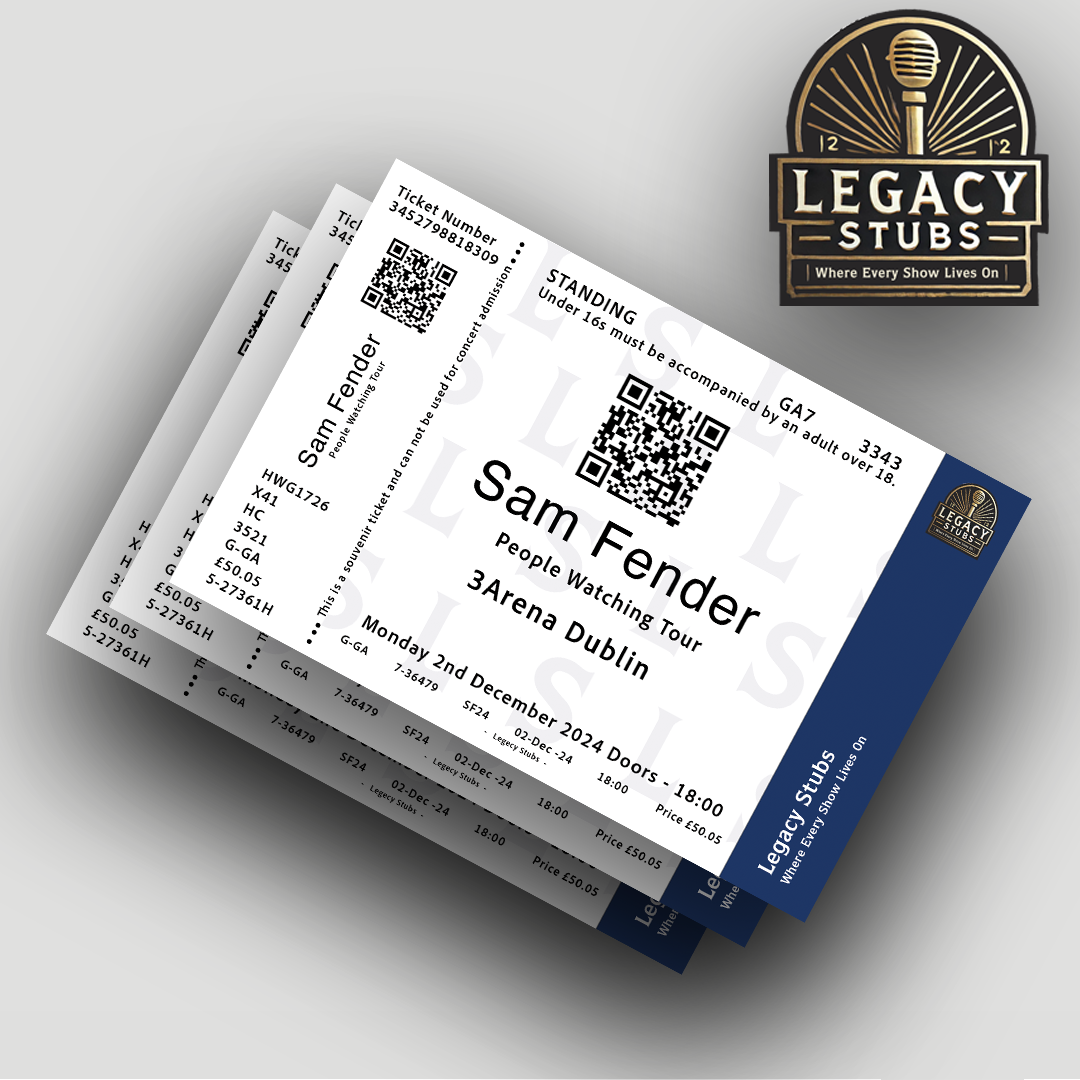 Sam Fender UK and Ireland 2024 Souvenir Ticket