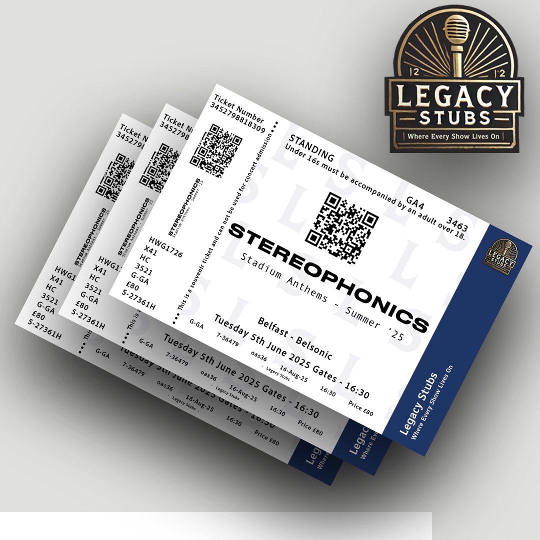 Stereophonics Souvenir Ticket